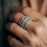 Retro ring with layered zirconia