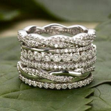 Retro ring with layered zirconia