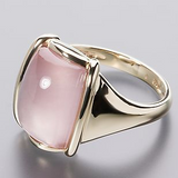 Retro square ring in rose gold