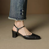 Authentic Leather Heels Valery