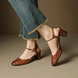 Authentic Leather Heels Valery