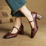 Elora High Heels in Genuine Leather