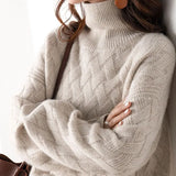 Adelaide | Cable-Knit Roll Neck Jumper