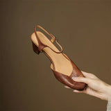 Authentic Leather Heels Valery