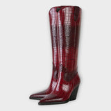 Camila - Elegant Daily Croco Design Boots