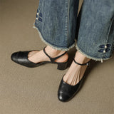 Authentic Leather Heels Valery
