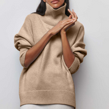 Winifred | Roll Neck Cable Knit Jumper
