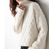 Adelaide | Cable-Knit Roll Neck Jumper