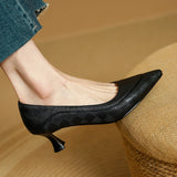 Belle Genuine Leather High Heel Shoes