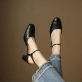 Authentic Leather Heels Valery