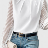 Helga Long Sleeve Nautical Blouse