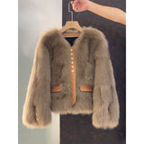 Aurora – Short Synthetic Fur Jacket