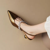 Elegant Low Heel Shoes Crysel