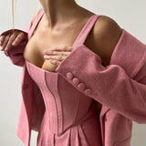 Dolce™ - Three-Piece Suit with Double-Breasted Blazer