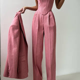 Dolce™ - Three-Piece Suit with Double-Breasted Blazer