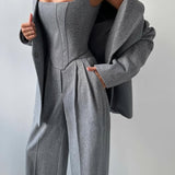 Dolce™ - Three-Piece Suit with Double-Breasted Blazer