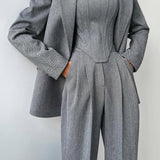 Dolce™ - Three-Piece Suit with Double-Breasted Blazer