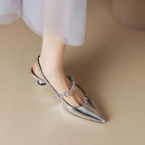 Elegant Low Heel Shoes Crysel