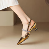 Elegant Low Heel Shoes Crysel