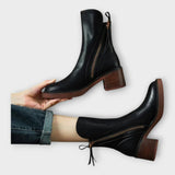 Ángela - Ankle Boots with Elegant Line and Closure Detail