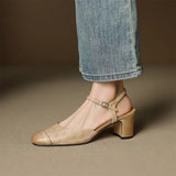 Authentic Leather Heels Valery