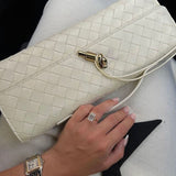 Melanie Clutch with Gold Knot Detail