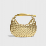 Paola - Woven Bag with Golden Handle