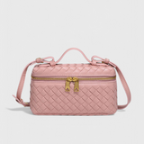 Milla Mini Woven Bag with Golden Accessories