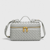 Milla Mini Woven Bag with Golden Accessories