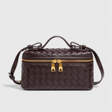 Milla Mini Woven Bag with Golden Accessories