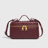 Milla Mini Woven Bag with Golden Accessories