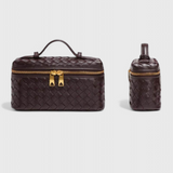 Milla Mini Woven Bag with Golden Accessories