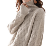 Adelaide | Cable-Knit Roll Neck Jumper