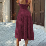 Dress with Pleated Line