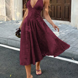 Dress with Pleated Line