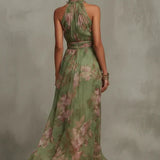 Green Petal Dress