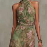 Green Petal Dress