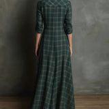 Valentina - Long Checkered Dress