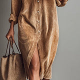 Estela – Midi Corduroy Dress