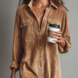 Estela – Midi Corduroy Dress