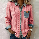 Fátima – Top with Denim Details