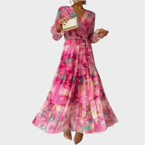 Alanna | Long Floral Print Dress