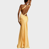 Muriel | Long Satin Dress