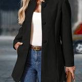 Sofia - Women's Winter Coat with Buttons