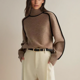 Edith | Roll Neck Cotton-Blend Pullover