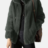 Alya – Soft Fur Jacket with Zipper