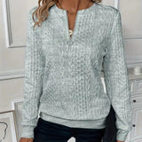 Nora | Zip-Up Knit Pullover