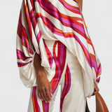 Sybella Two-Piece Set with Off-the-Shoulder Top and Wide-Leg Printed Pants