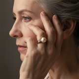 Vintage Gold Ring with Pearl