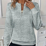Nora | Zip-Up Knit Pullover